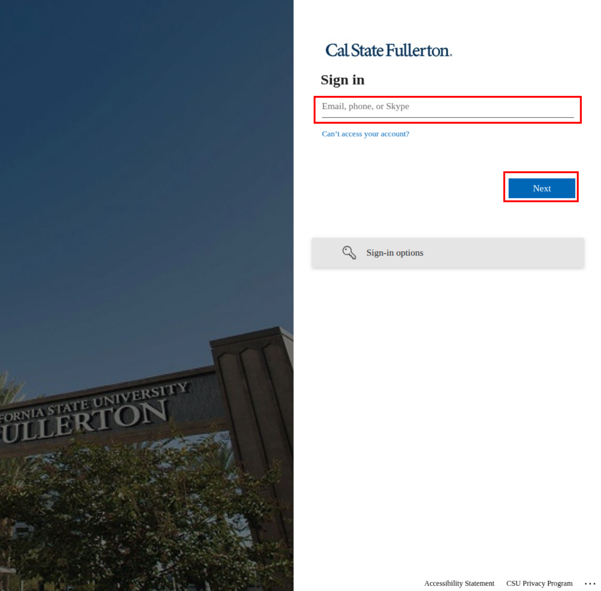 JupyterHub login page showing the email sign-in field